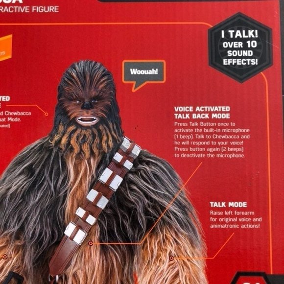 Star Wars Talking Chewbacca W Weapon New - Picture 6 of 8